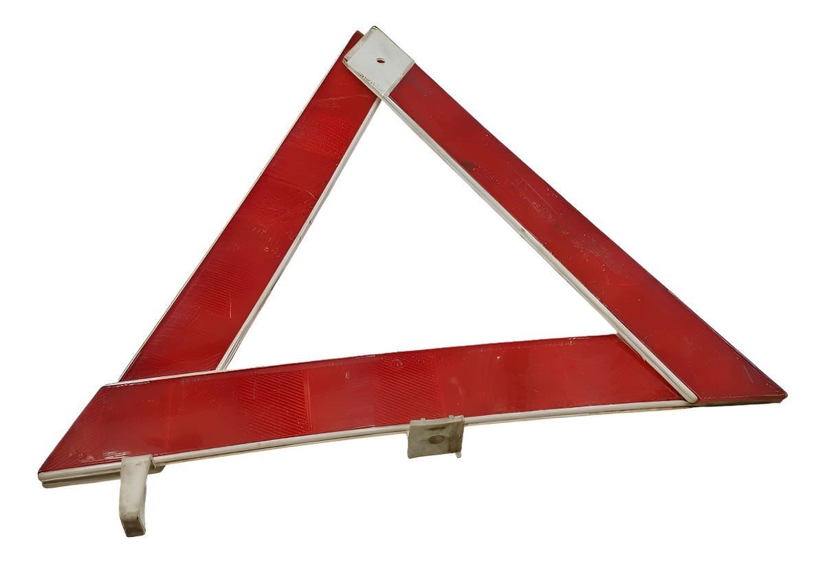 Triangulo Sinalização Segurança Atenção Carro Automotivo