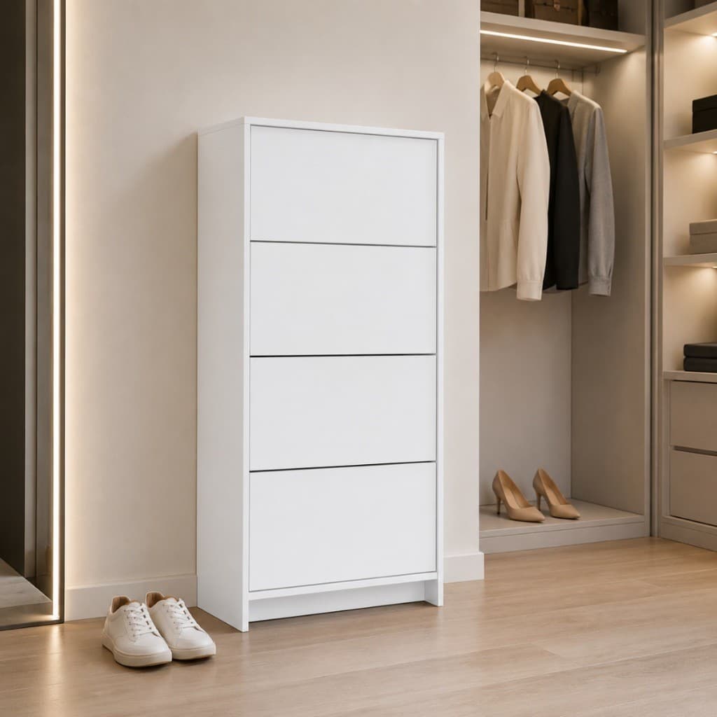 Sapateira Para Até 12 18 Ou 24 Pares Com Estrutura Compacta E Design Funcional