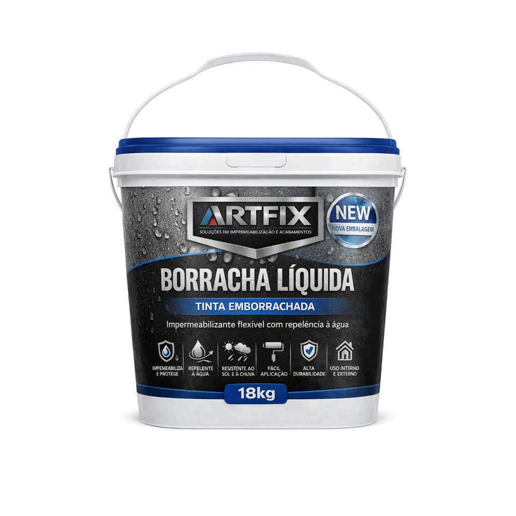 Borracha Líquida 18kg Vedação de Telhado Profissional