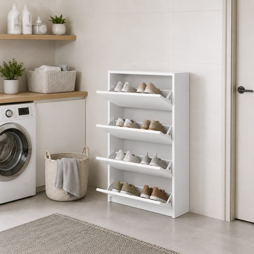 Sapateira Organizadora Vertical Com 2 3 Ou 4 Compartimentos Basculantes Para Calçados