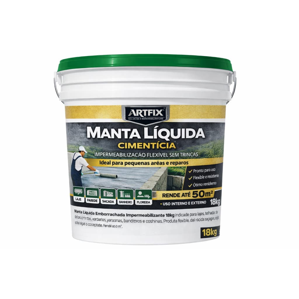 Manta Líquida 18kg Impermeabilizante Alta Resistência