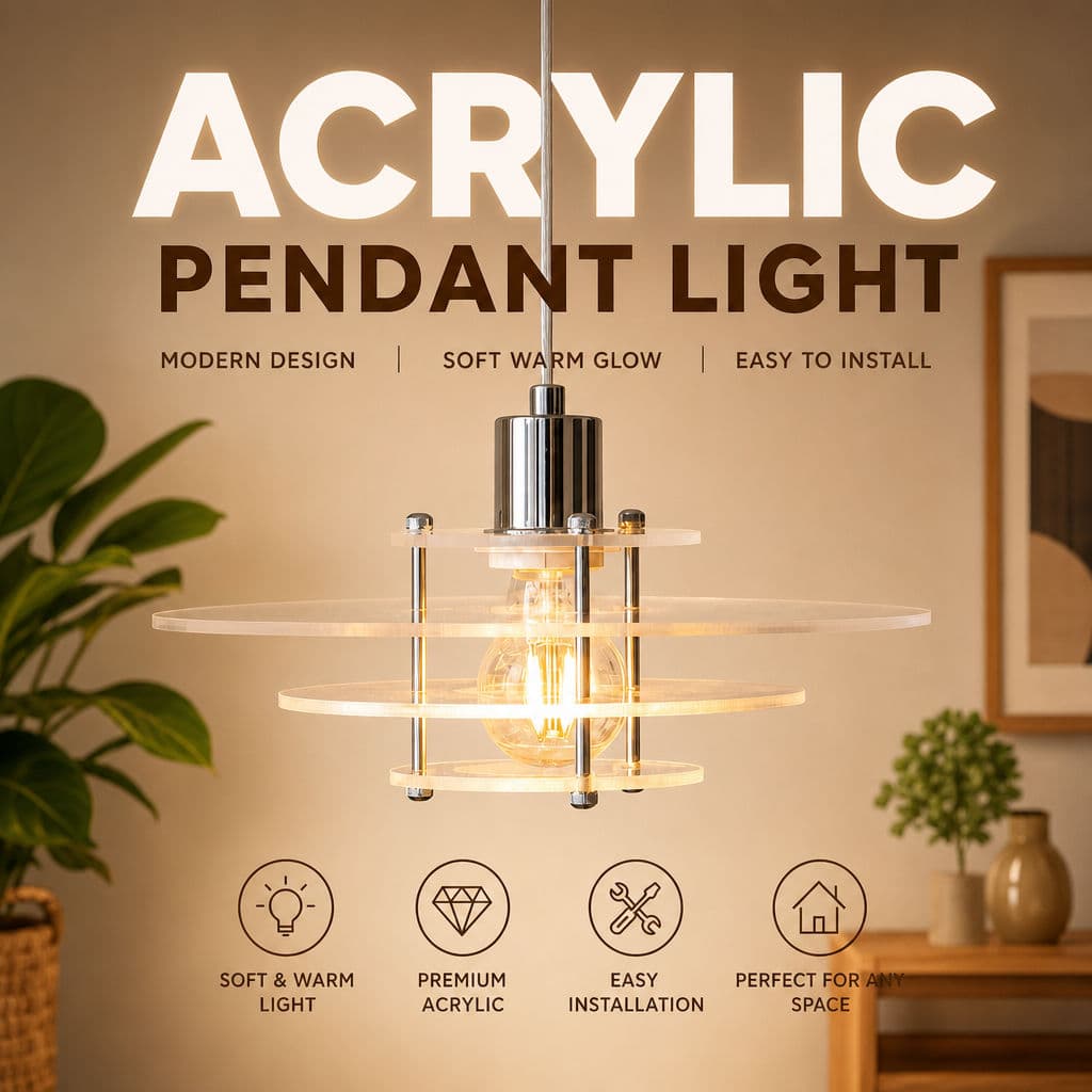 Luz Pendente Acrílica Moderna Design Nórdico Macio Brilho Quente Vários Tamanhos Para Jantar Quarto Cozinha Café
