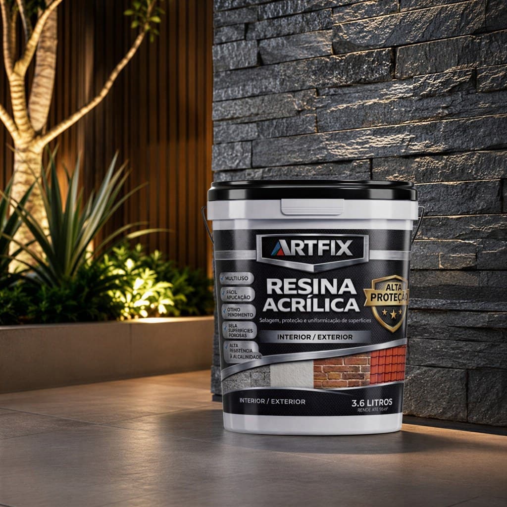QUEIMA DE ESTOQUE Resina Acrílica 3.6l Impermeabilizante Incolor Brilhante Telha Piso Pedra Concreto