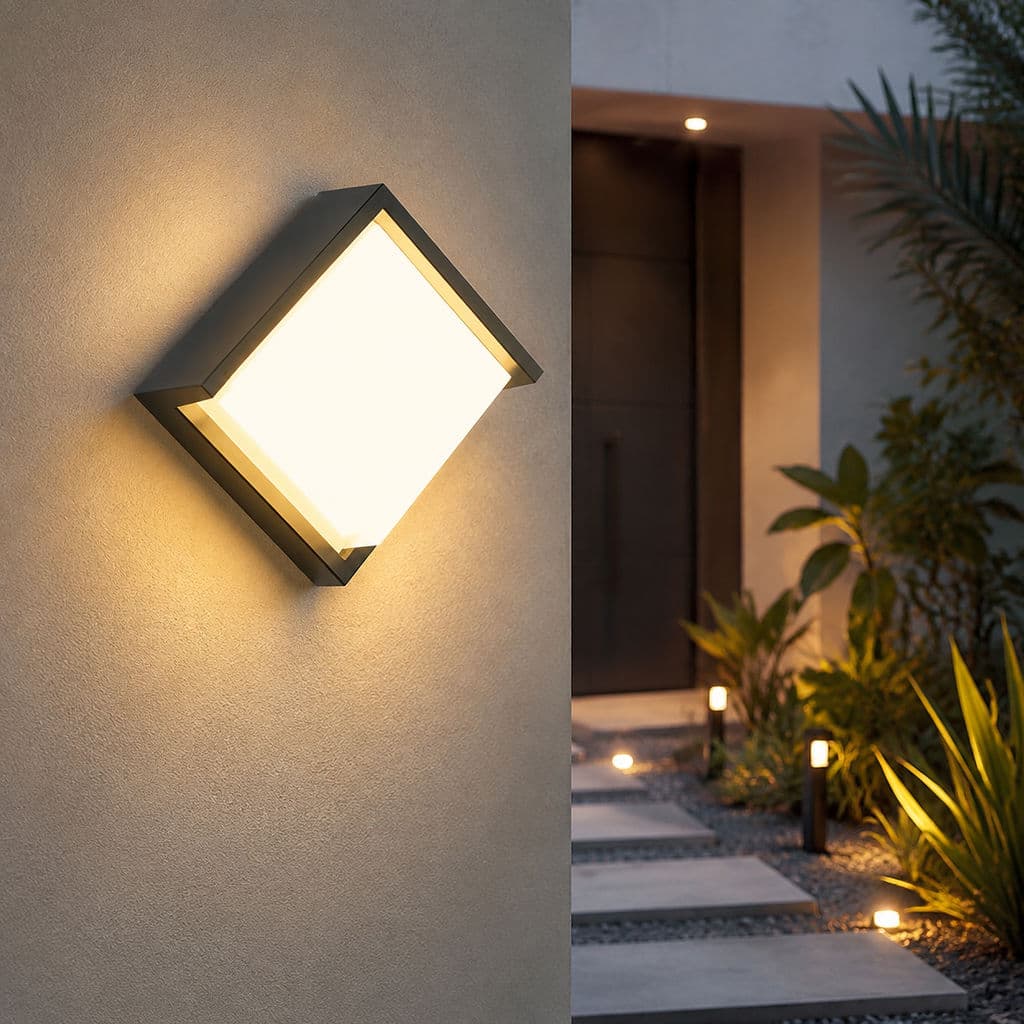 Arandela De Parede LED Alumínio Nórdica Resistente Luminária De Parede Para Jardim Varanda Escada Ao Ar Livre