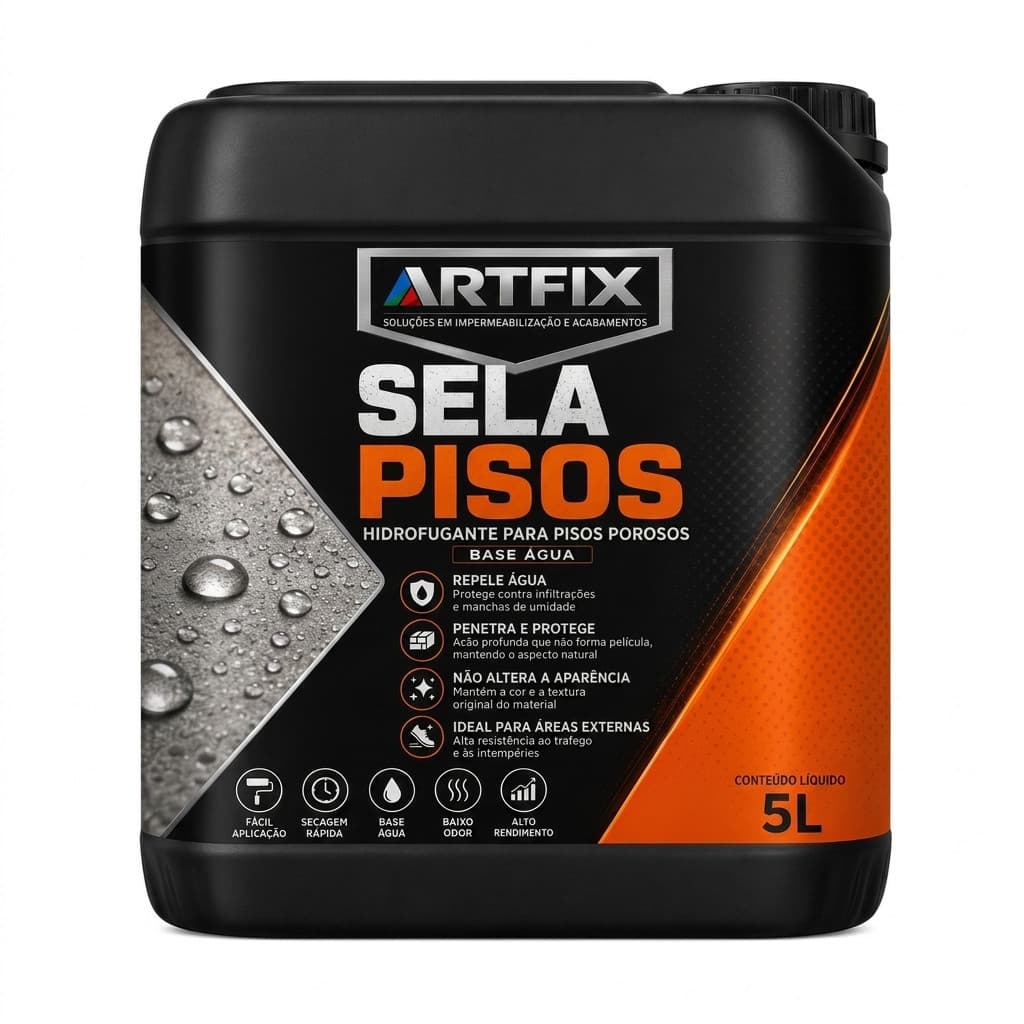 Sela Piso Artfix 5l Selador Incolor Para Impermeabilização de Parede Externa
