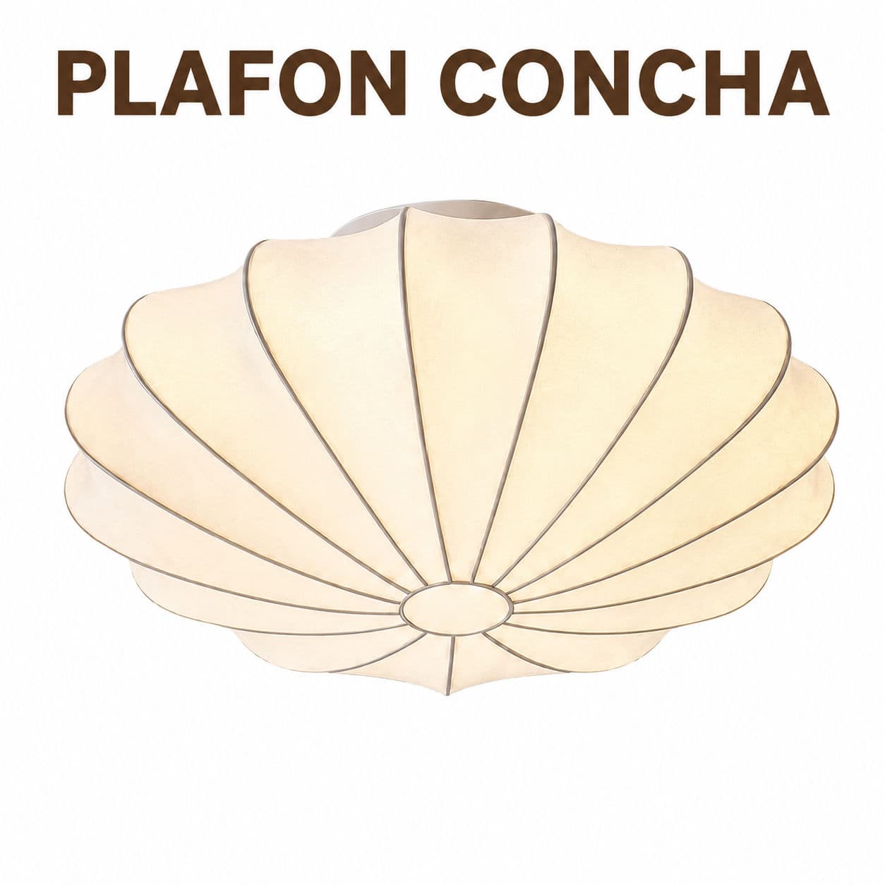 Plafon De Teto Forma De Concha Seda Macia Luminária De Teto LED Ajustável Para Quarto Sala Decoração