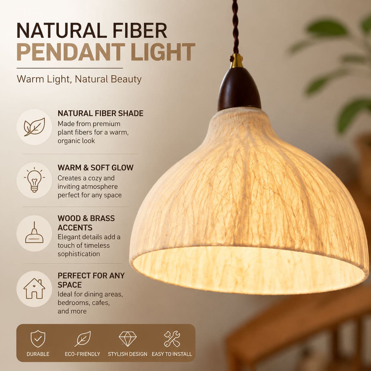 Luz Pendente Japonesa Wabi Sabi Artesanal Lâmpada Decorativa De Papel De Arroz Para Jantar Bar Sala De Chá Vários Tamanh