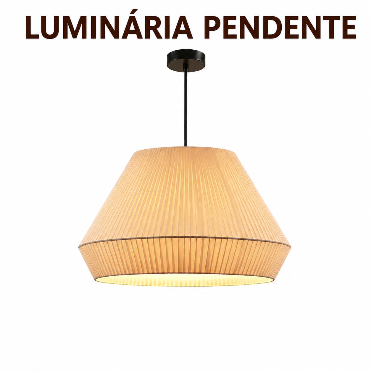 Luminária Pendente Tecido Premium 120cm Ajustável Luz De Teto Pendente E27 Iluminação Quente Para Sala Jantar