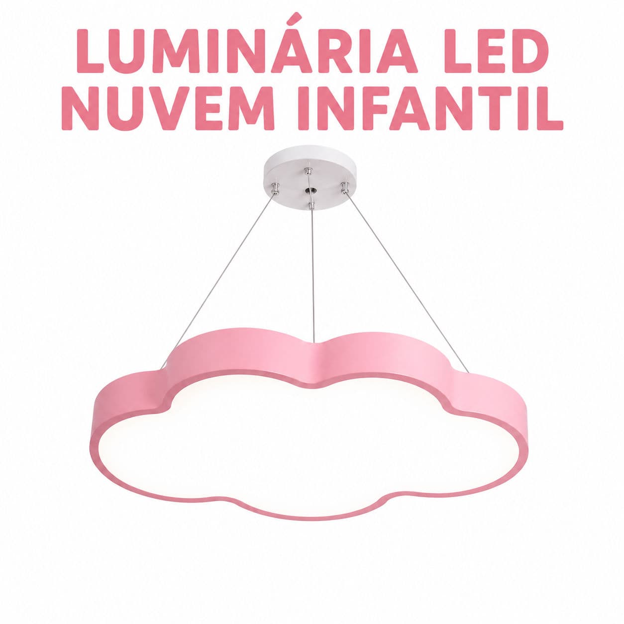Luminária LED Nuvem Infantil Design Lúdico Pendente LED Luz Suave Para Quarto De Criança