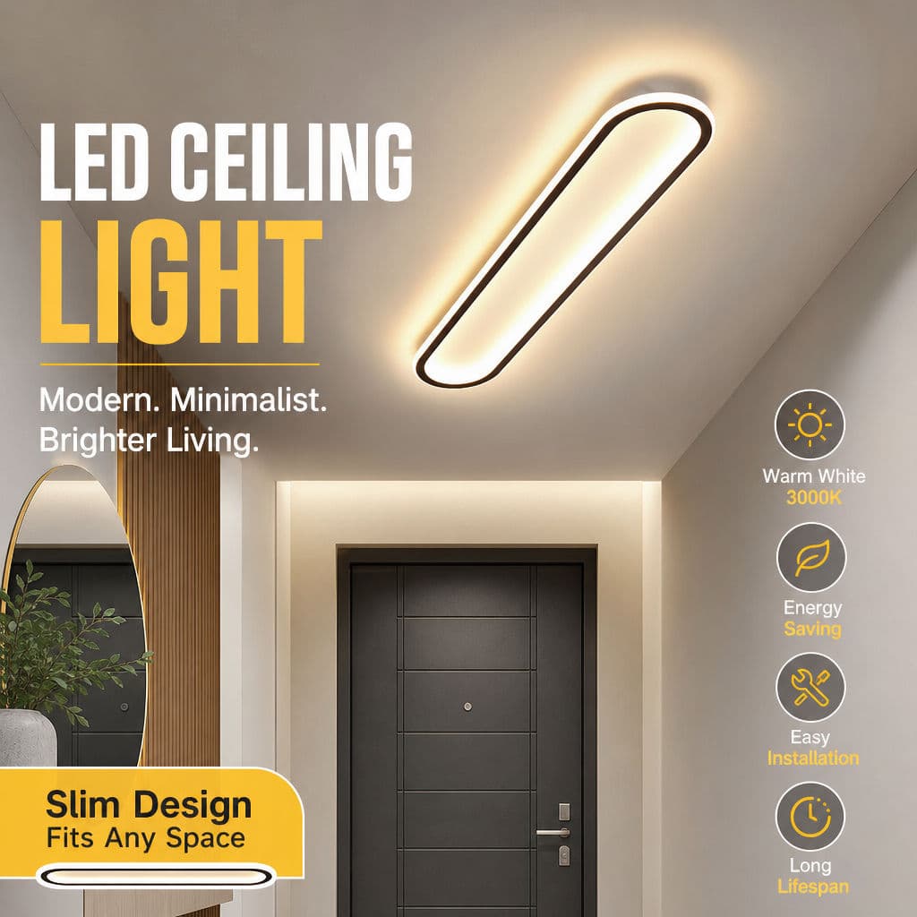 Luminária Teto LED Moderna Luminária De Teto Plafon LED Economizadora De Energia Vários Tamanhos Para Corredor Varanda
