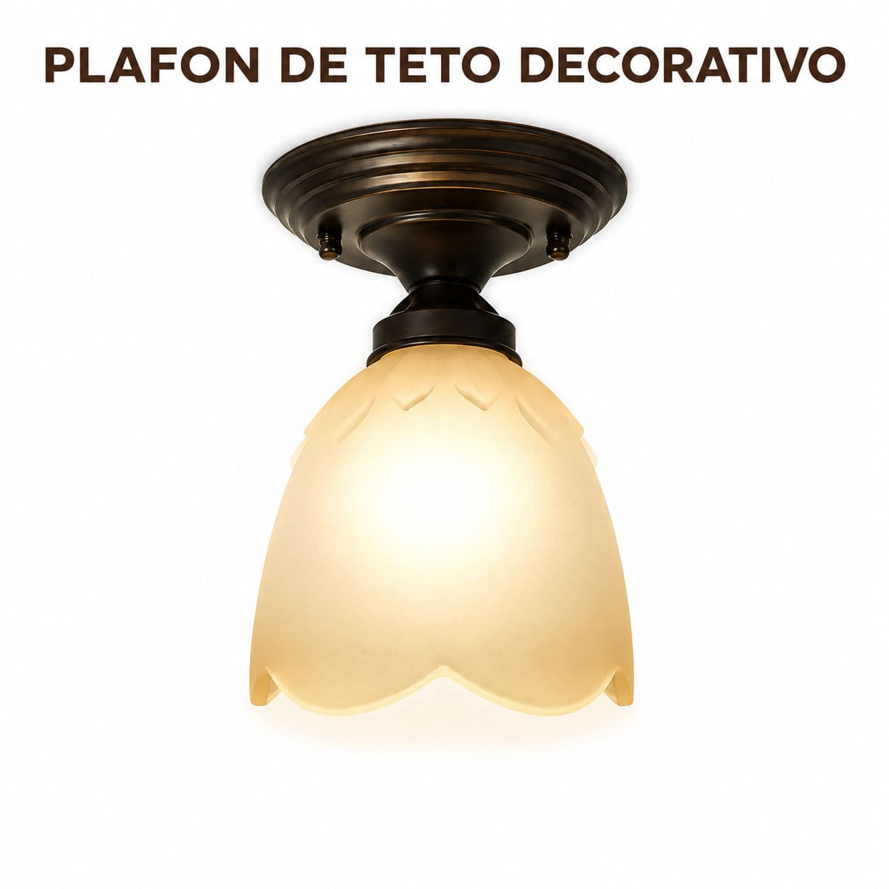 Plafon De Teto Decorativo Design Americano Vidro Fosco Luminária De Teto Iluminação Suave Para Corredor Varanda