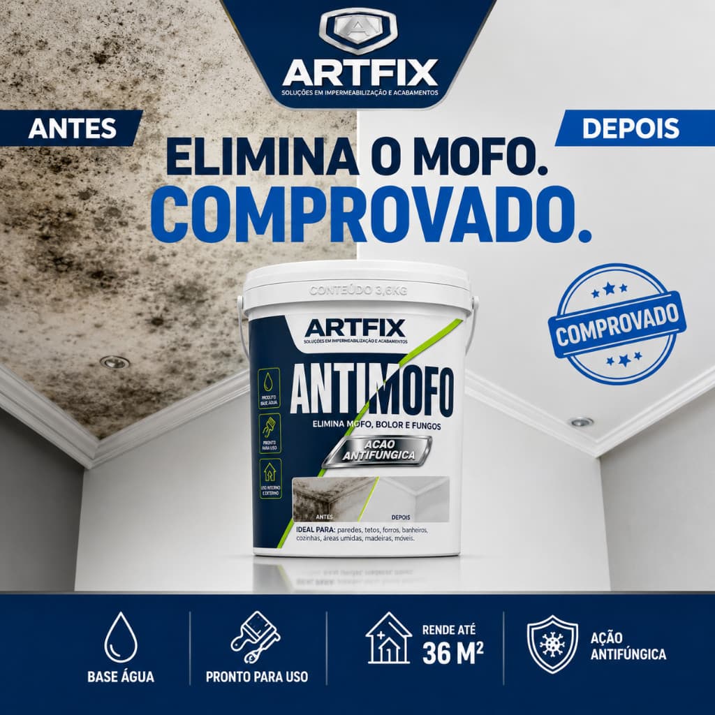 Verniz Incolor Artfix 3,6kg Pronto Para Uso Contra Mofo