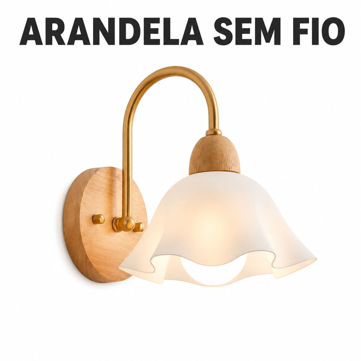 Arandela Sem Fio Bateria Recarregável 5W E27 Luz Branca E RGB Controle Remoto Para Quarto Sala
