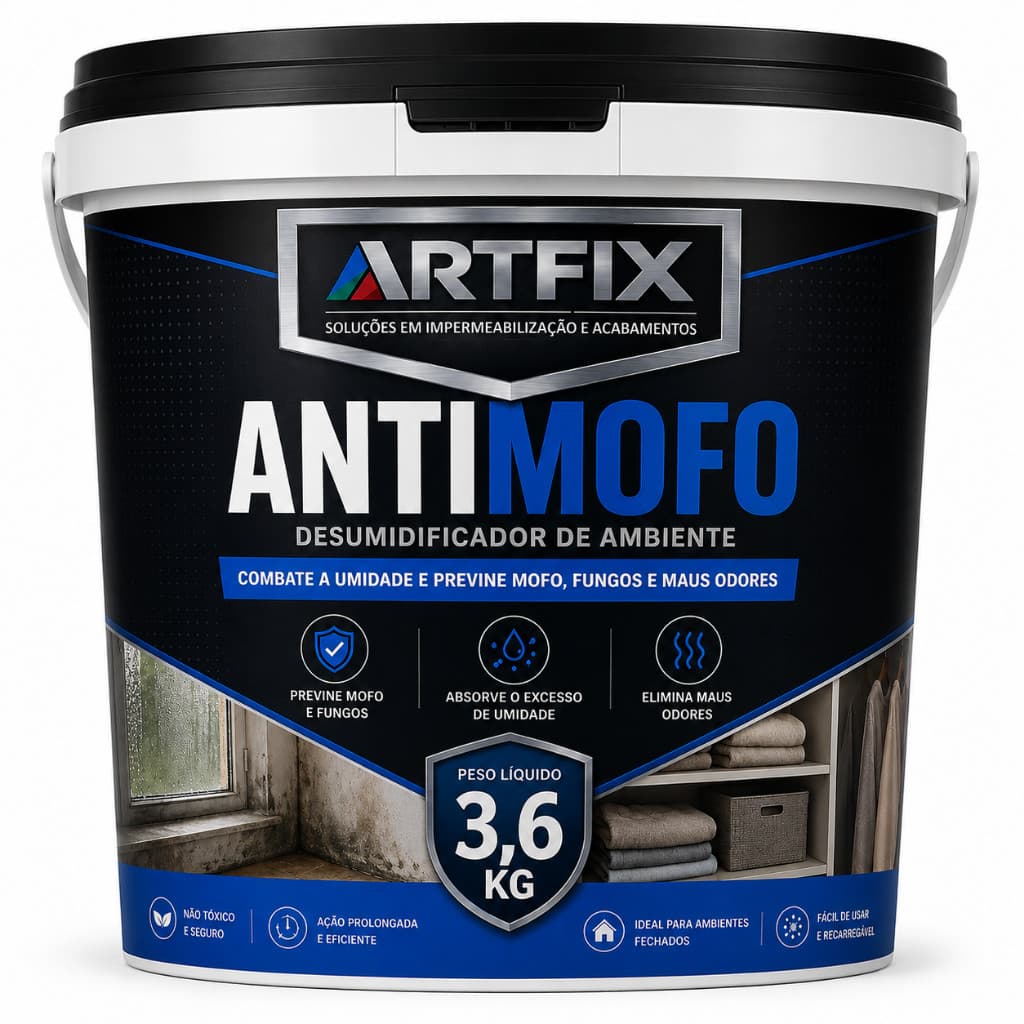 Artfix Antimofo 3,6kg Ideal para Madeira, Gesso e Concreto