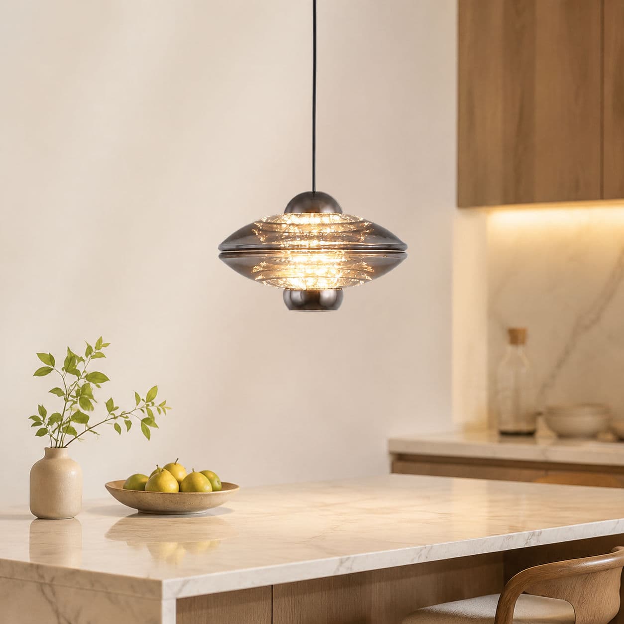 Lustre Pendente Moderno Altura Ajustável Três Tons De Luz Quarto Sala Jantar Luz Decorativa Lampu Gantung Dapur