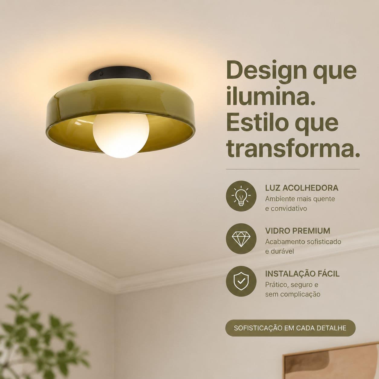 Luminaria De Vidro Redonda Luminaria De Teto Para Sala Meio Seculo Dekorasi Ruang Tamu lampu plafon