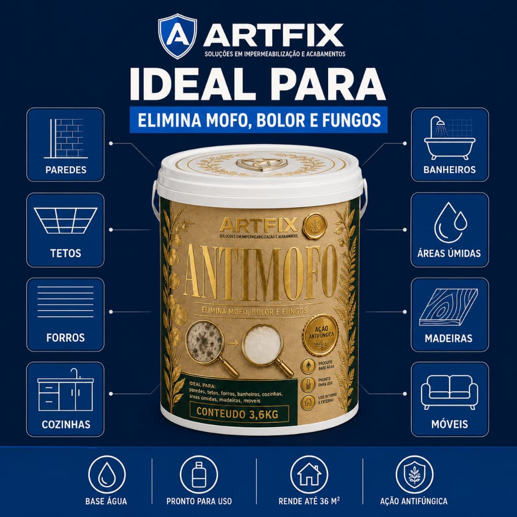 Artfix Antimofo 3,6kg Ideal Para Ambientes Internos e Externos