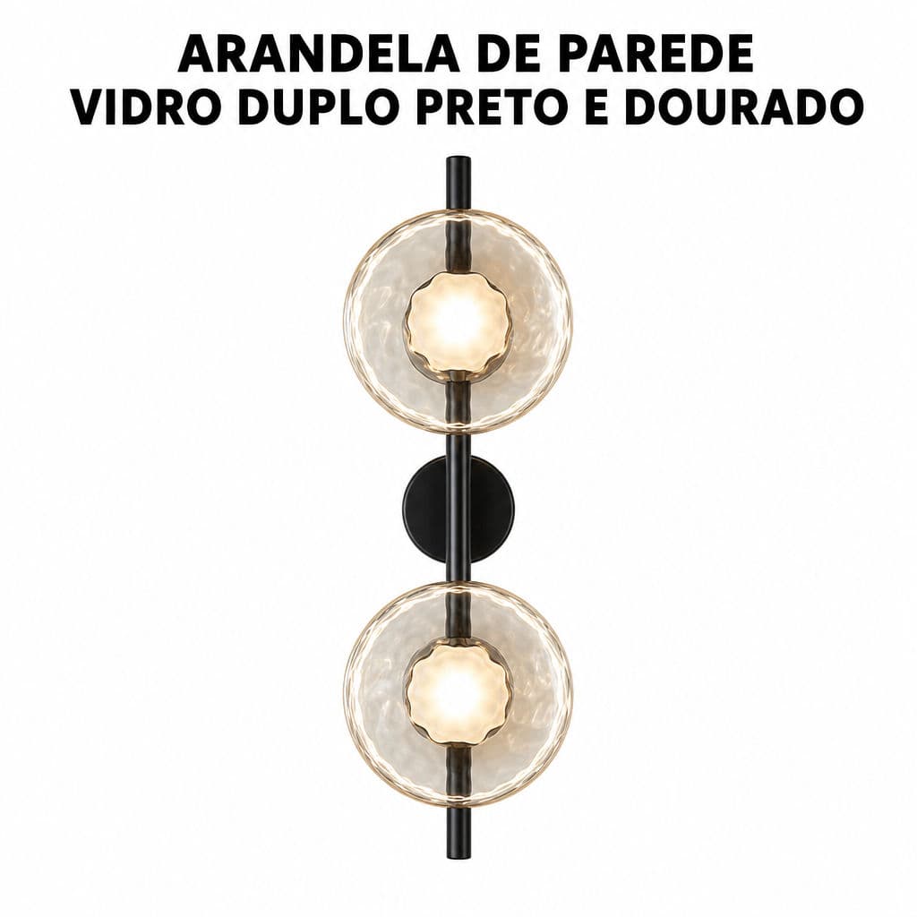 Arandela De Parede Vidro Martelo Estilo Nórdico Moderno Luz De Parede Para Quarto Sala Decoração