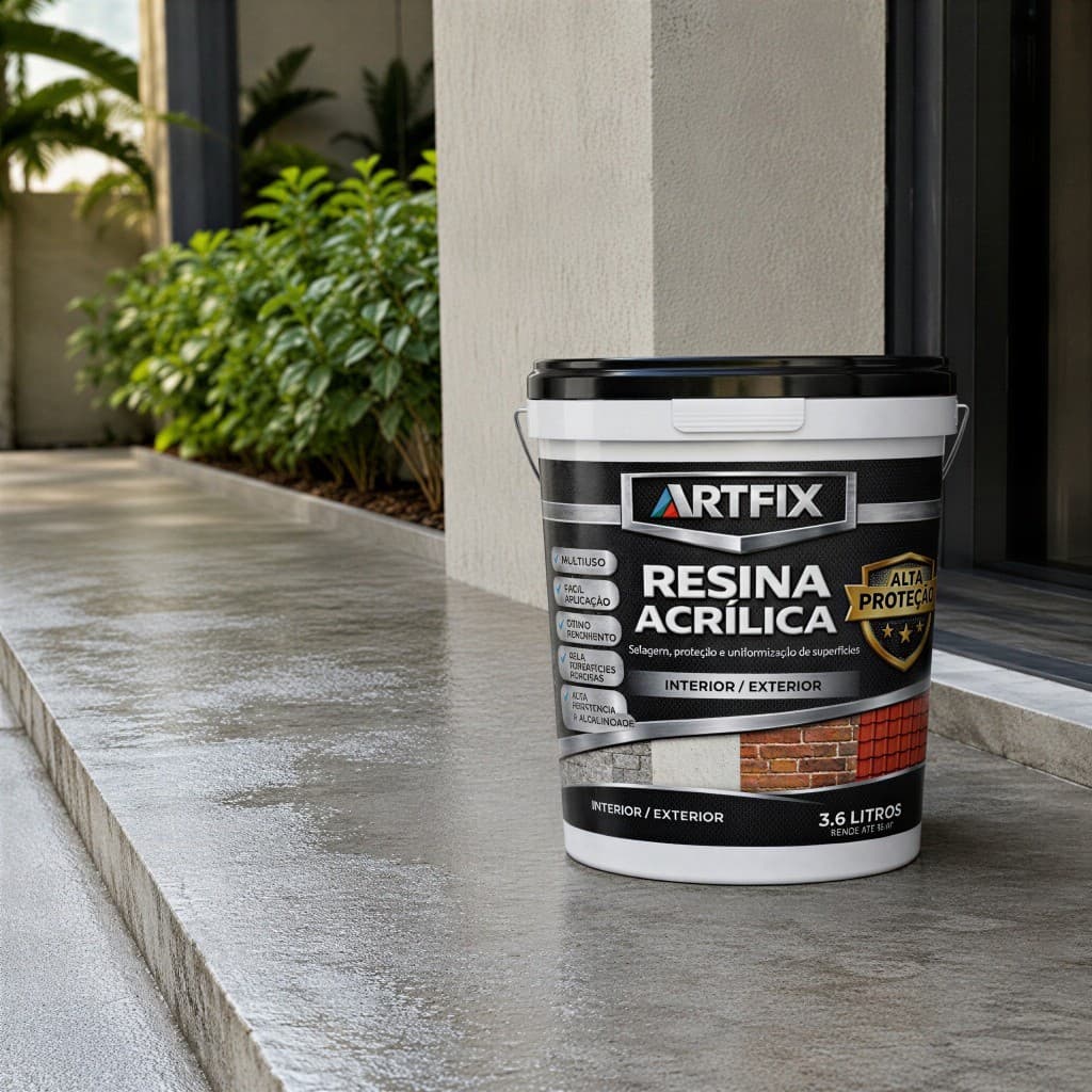 Resina Acrílica 3.6l Impermeabilizante Proteção Total Telha Piso Pedra Concreto Muro Parede Externa
