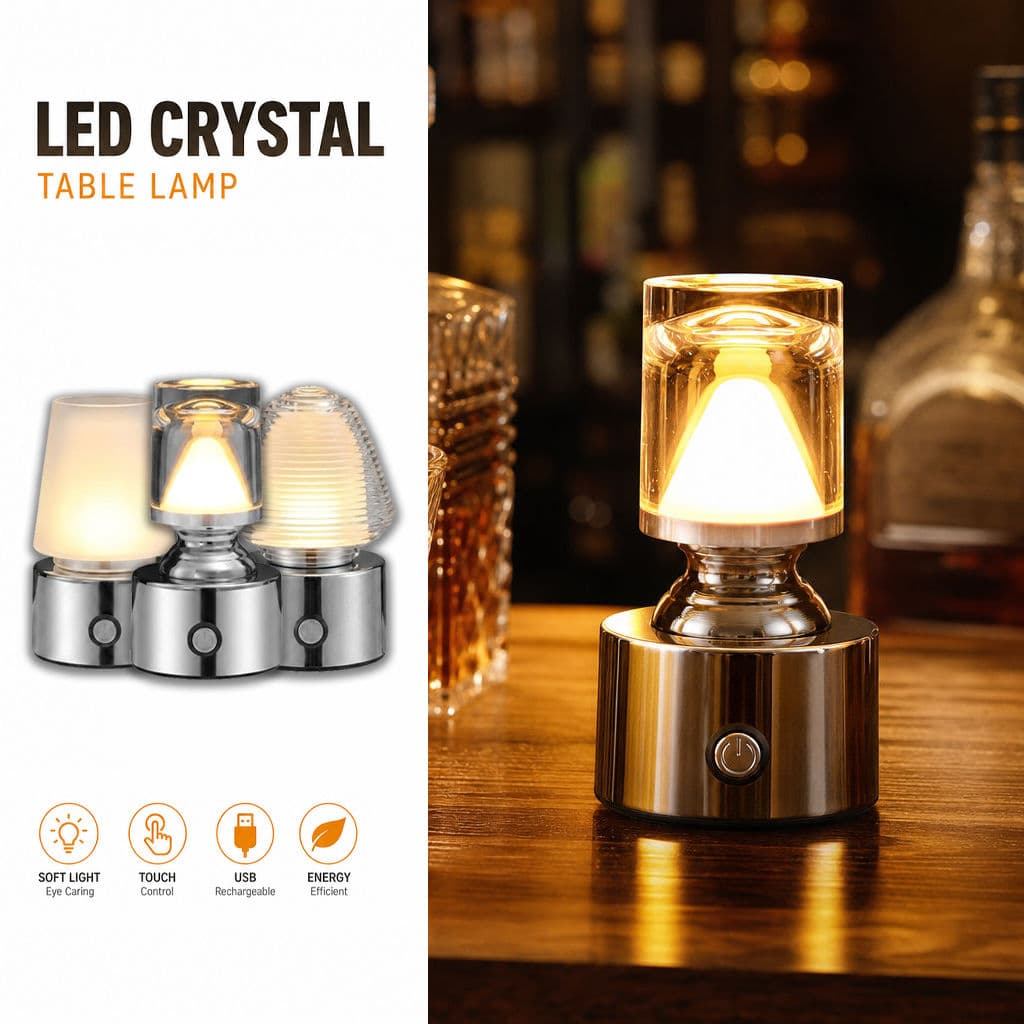 luminária de mesa abajur de mesa recarregável controle toque 3 brilhos à prova d'água luz quente design moderno decoraçã