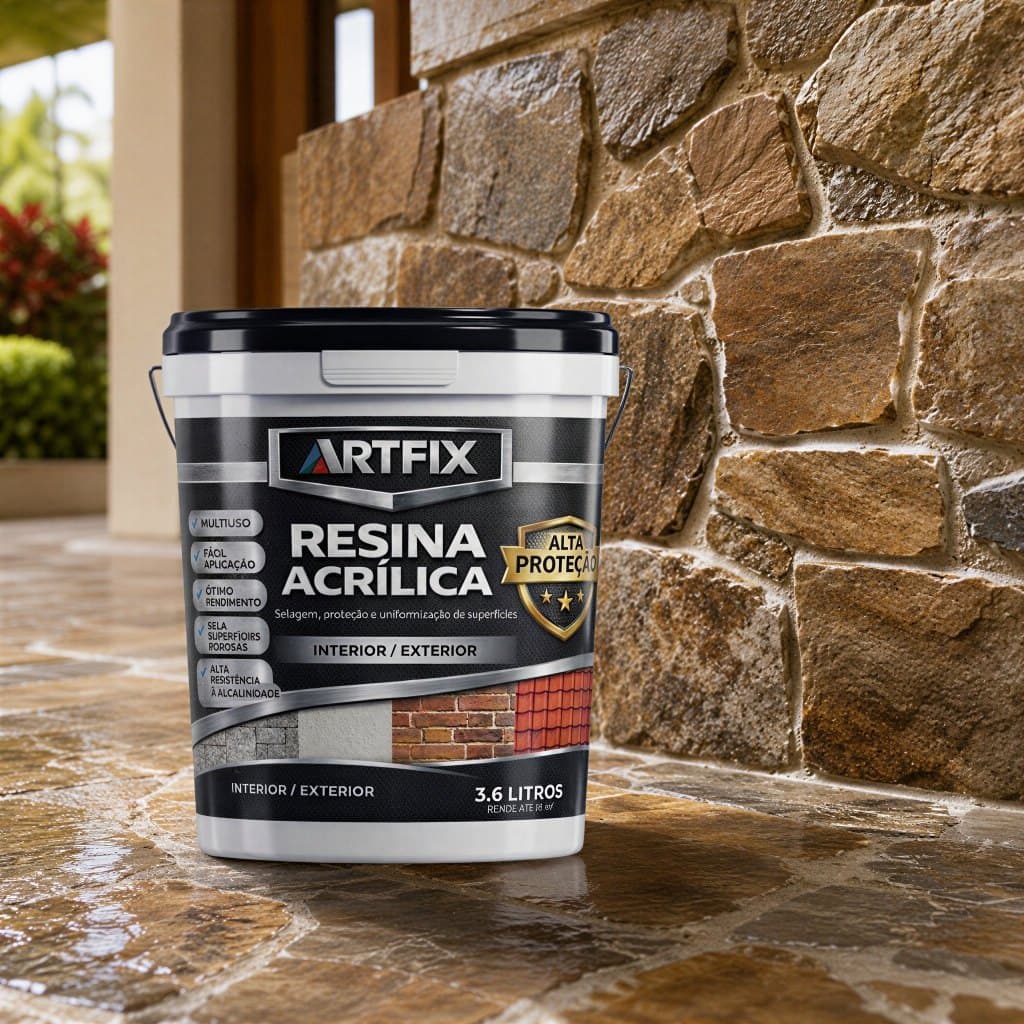 QUEIMA DE ESTOQUE - Resina Acrílica 1kg e 3kg Kit 1 ou 2 Unid Impermeabilizante Brilhante Pedra Uso