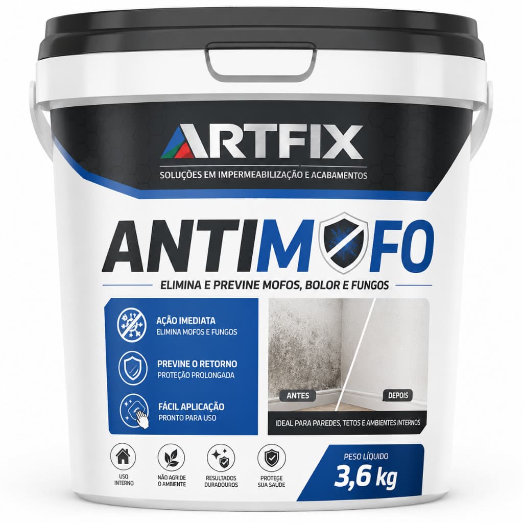 Antimofo Artfix 3,6kg para Parede, Proteção Contra Mofo e Bolor