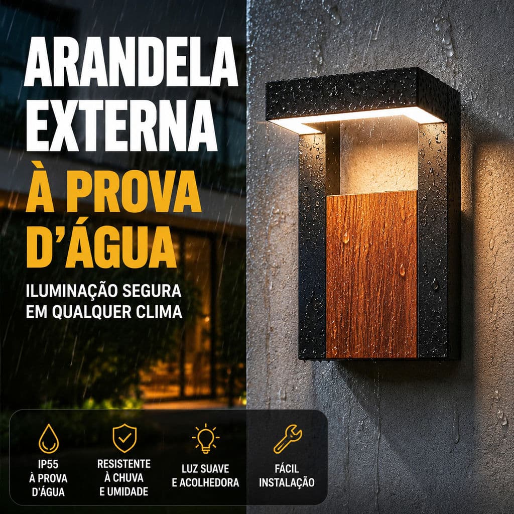 Luz De Parede Externa LED Moderna IP55 Lâmpada De Alumínio À Prova D'água Para Jardim Varanda Pátio