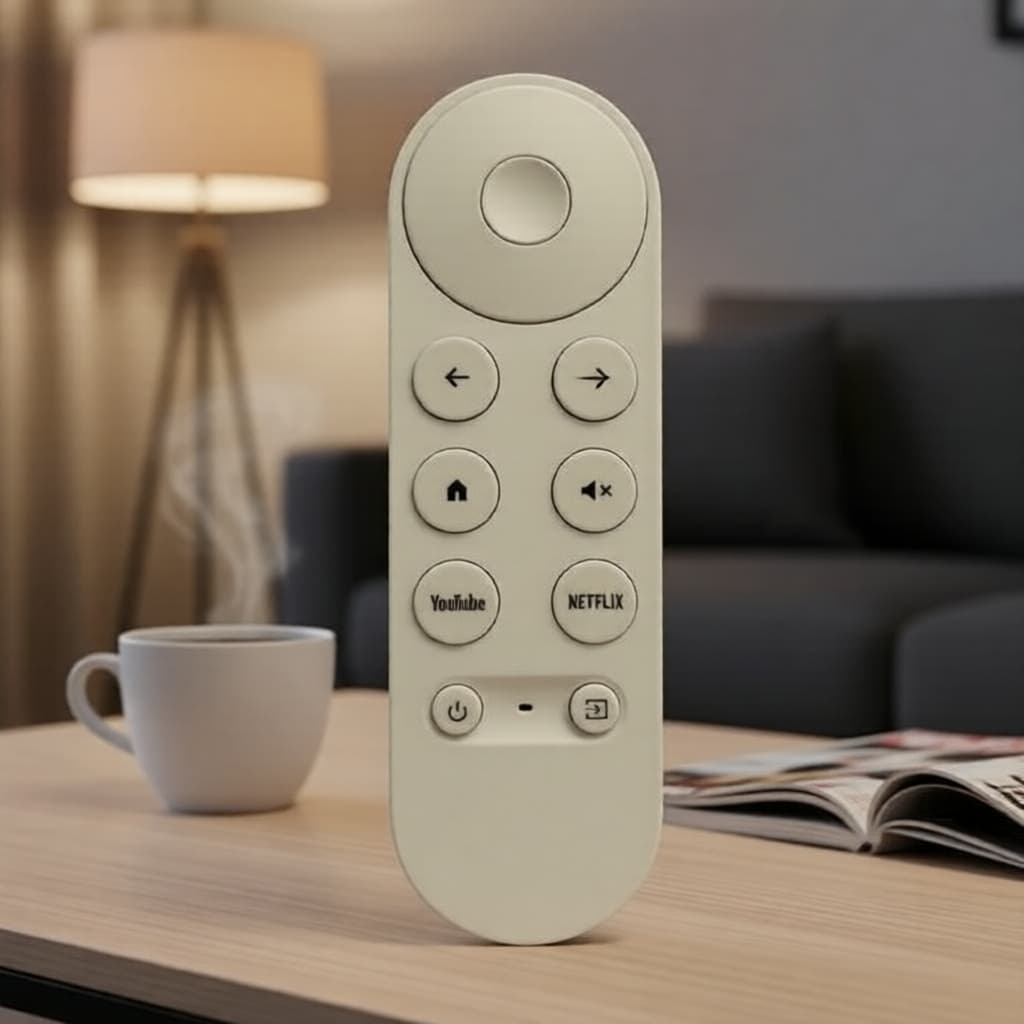 Controle Remoto Compatível para Google TV 4K Chromecast 2020-2024 (Entrada por Voz)
