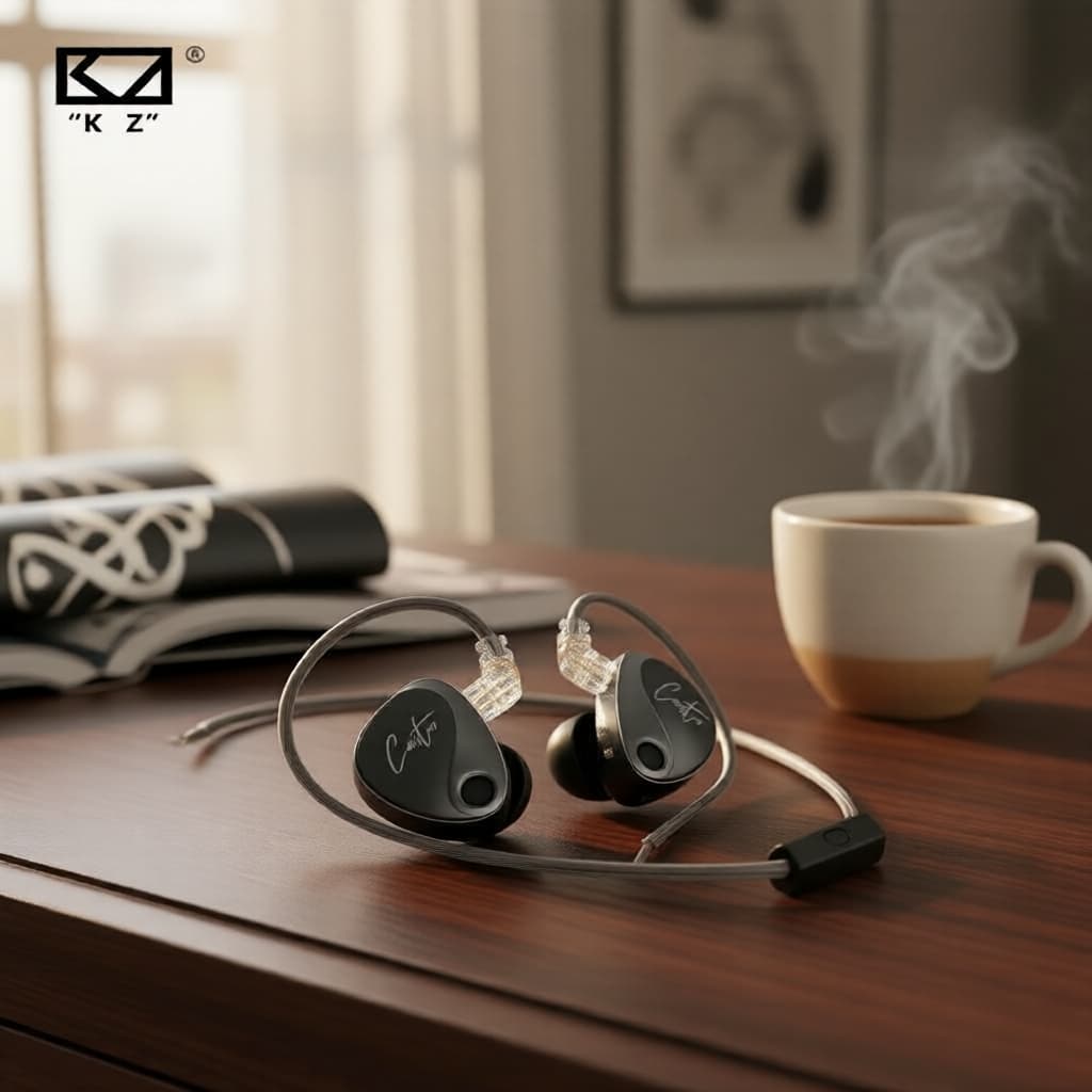 KZ Castor 2DD Afináveis Fones de Ouvido Intra-Auriculares & TWS para Smartphones: HiFi Estéreo, Redução de Ruído, ENC,
