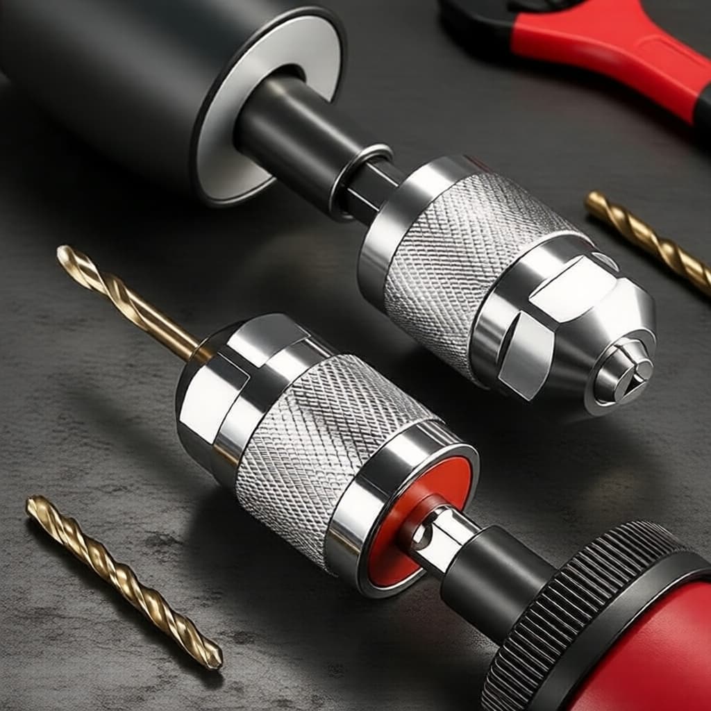 Mandril de Aperto Rápido de 1/4 para Furadeira com Bits de 1,5-6,5mm e Extensões de Bits de Parafusadeira