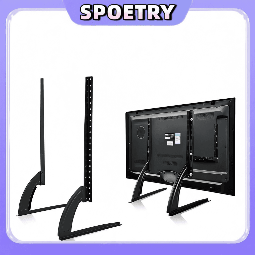 Suporte Tv Mesa Universal Fixo Base Pé Monitor 32 Até 75'' Suporte De Mesa Para Tv/monitor De Suporta até 50kg