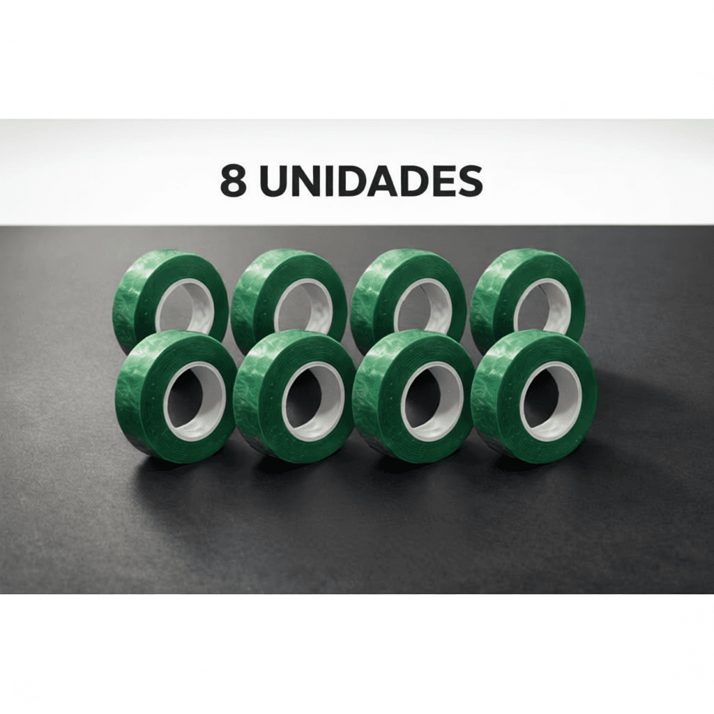 Kit 1 a 8 Rolos Fita Dupla Face 2M- Dupla Face Para Parede - Fita Adesiva Fixa Extra Forte Transparente