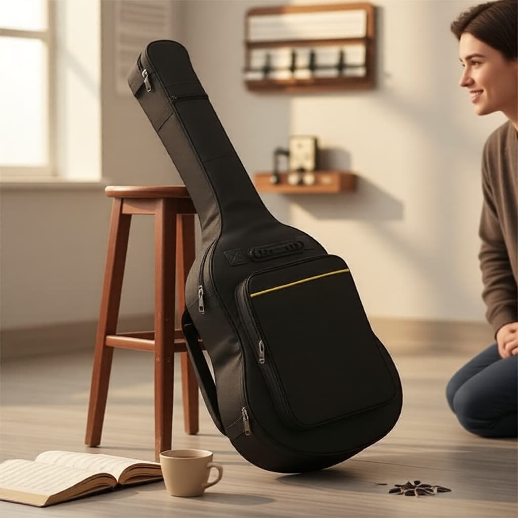 Estojo Macio para Violão Acústico Miwayer 41in - Tecido Oxford, Espuma Espessa, Alças Ajustáveis