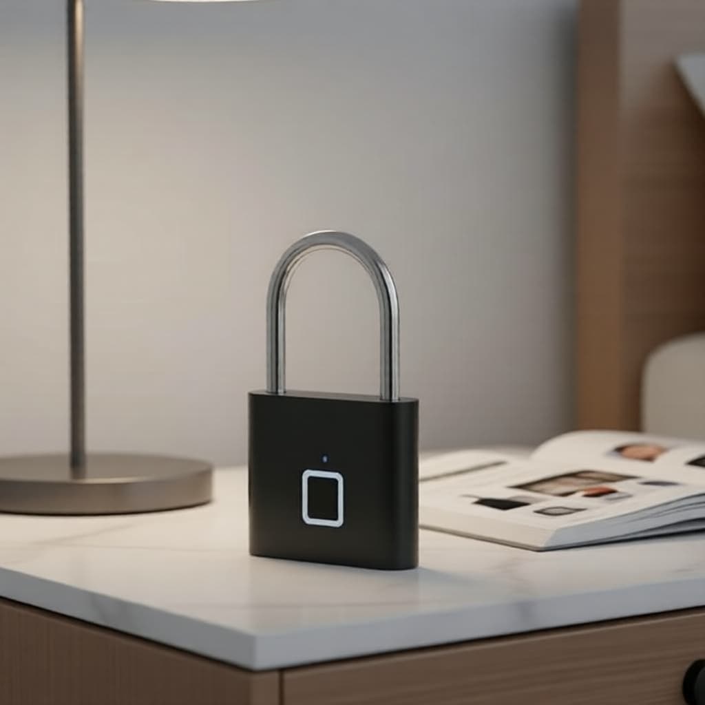 One Piece Bold P11 Cadeado com Impressão Digital, Fechadura Inteligente com Controle por Aplicativo, Resistente ao