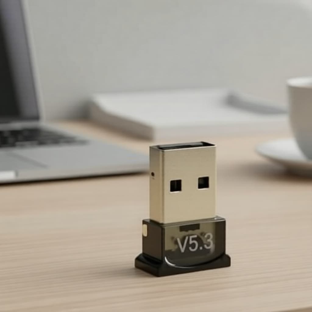 Adaptador USB Bluetooth 5.3 sem fio para PC, laptop, tablet e telefone