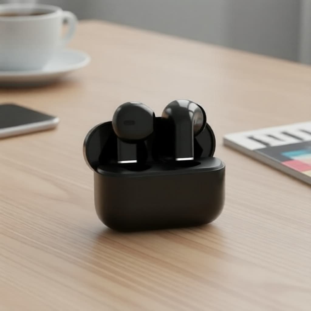 Fones de ouvido Bluetooth 5.0 Mini Intra-Auriculares, Fones Esportivos com Microfone, Headset de Jogos HiFi sem Fio Mãos