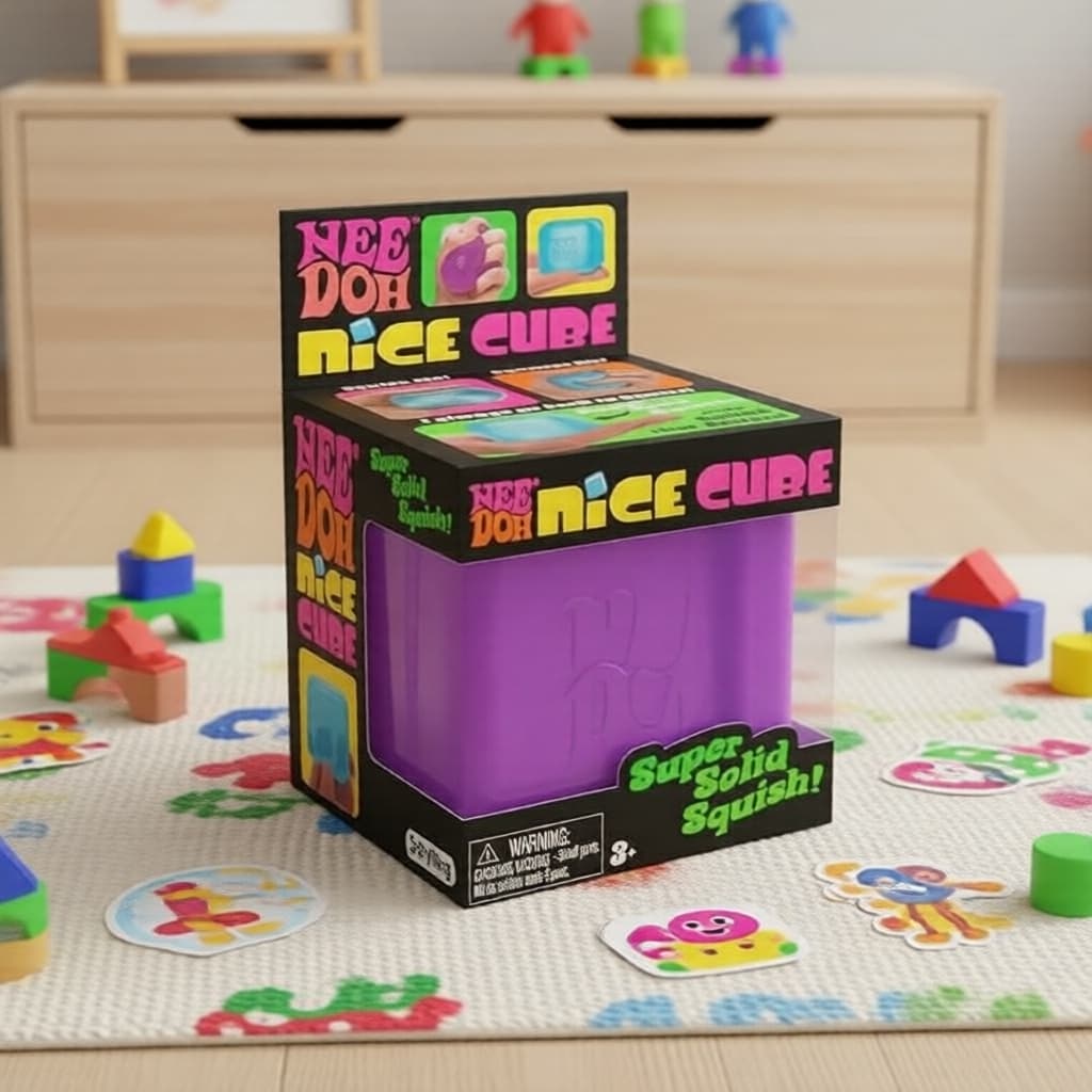 Cubo Sensorial Needoh para Alívio do Estresse e Calma – Fidget de Mesa para Adultos e Crianças Melhora o Foco