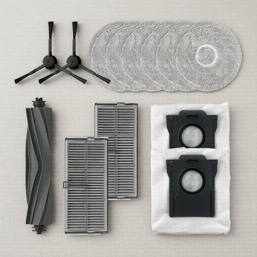 Kit de Substituição para Robô Aspirador Dreame D20/L10S/L30S Ultra: Escova Principal, Escovas Laterais, Filtros