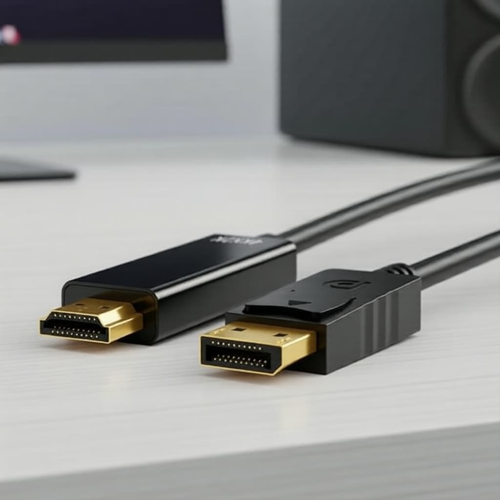 Cabo de Vídeo/Áudio DP para HDTV, Cabo Adaptador DisplayPort para HDMI 4K 1080p