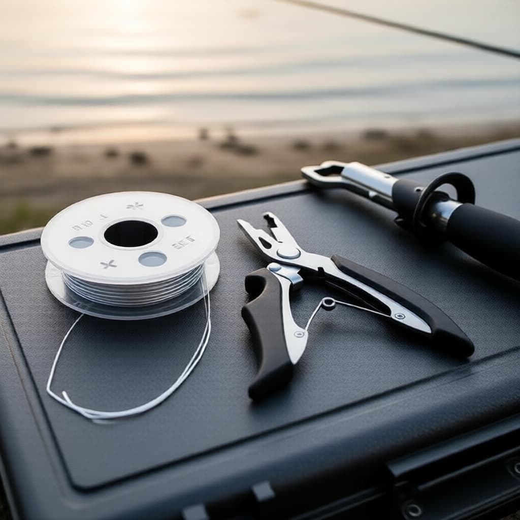 Porta-Bico de Pesca + Alicates, Aço Inoxidável, Antiderrapante, Desmontagem Rápida, Kit de Pesca