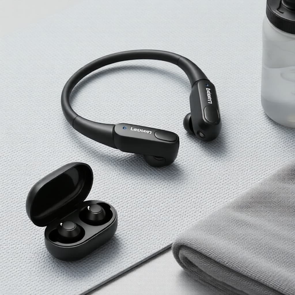 Fones de Ouvido Sem Fio Lenovo XT80, Cancelamento de Ruído, Fones Esportivos à Prova d'Água com Microfone e Controle por