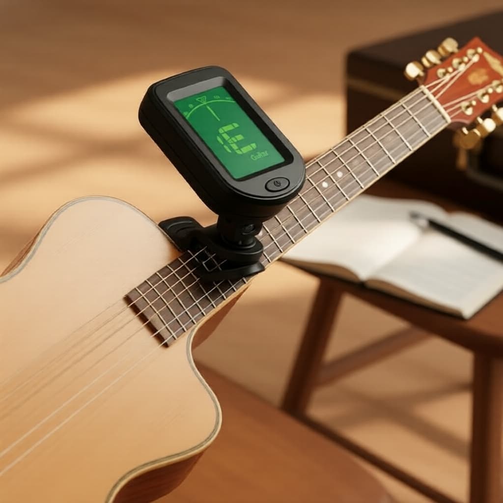 Miwayer Afinador LED Multifuncional de Encaixe para Violão Acústico/Elétrico, Ukulele, Violino e Bandolim