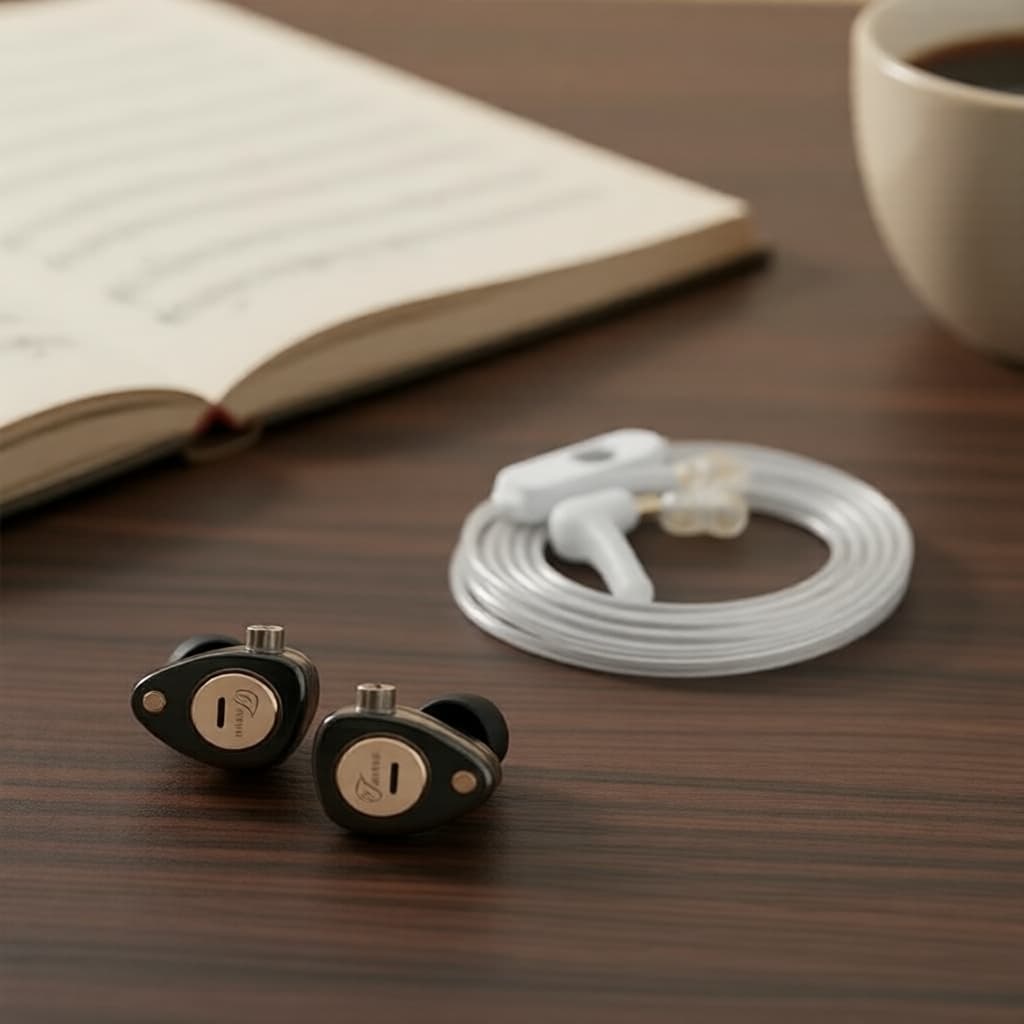 KZ Taurus Fones Intra-auriculares 2DD, Fones de Ouvido Intra-auriculares com Fio, Localização de Som para Jogos