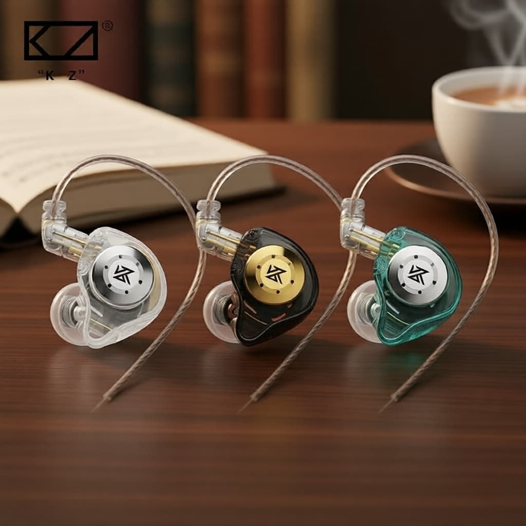 Fones de Ouvido Com Fio KZ EDX Pro Intra-Auriculares, Graves Potentes, Cancelamento de Ruído, Para Academia e Corrida,