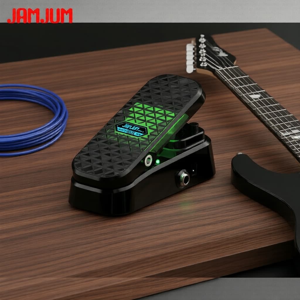 Pedal de Efeitos de Volume/Wah-Wah JAMJUM Silent Slide para Amplificador de Guitarra, Design Passivo, Não Necessita de
