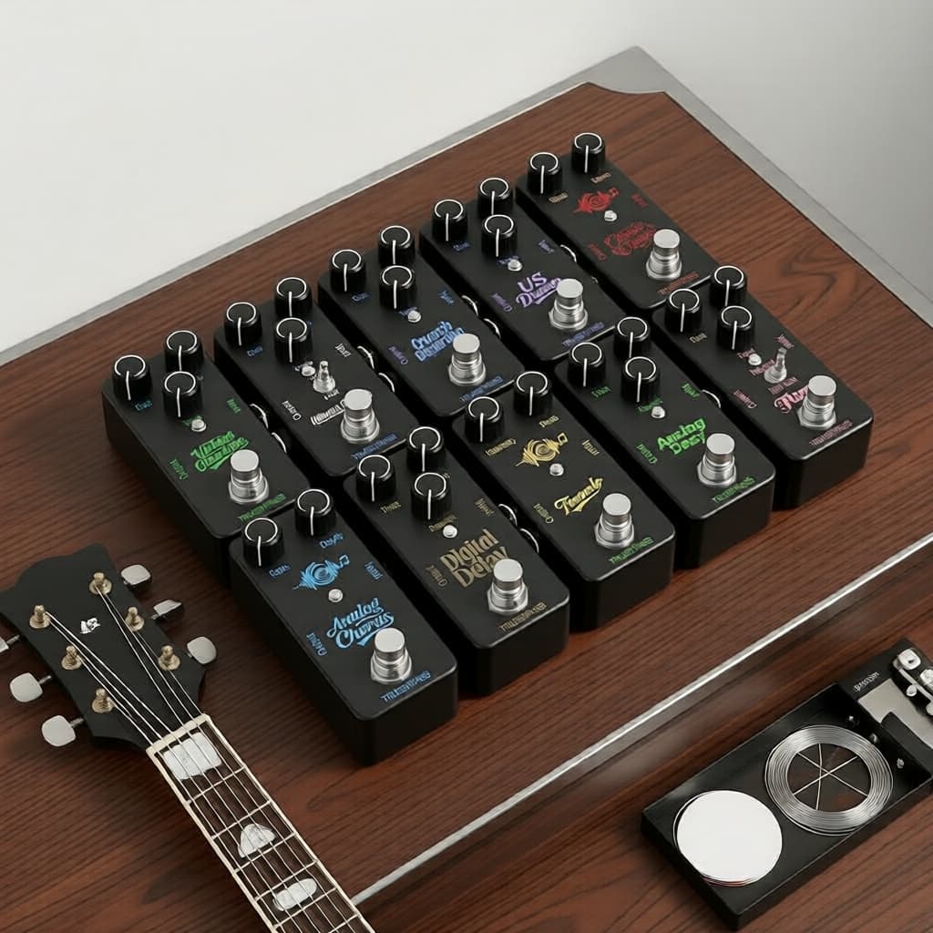 Pedal de Efeitos de Overdrive Vintage Mini para Guitarra, 9V DC, True Bypass, Ultimate Drive da US Dream