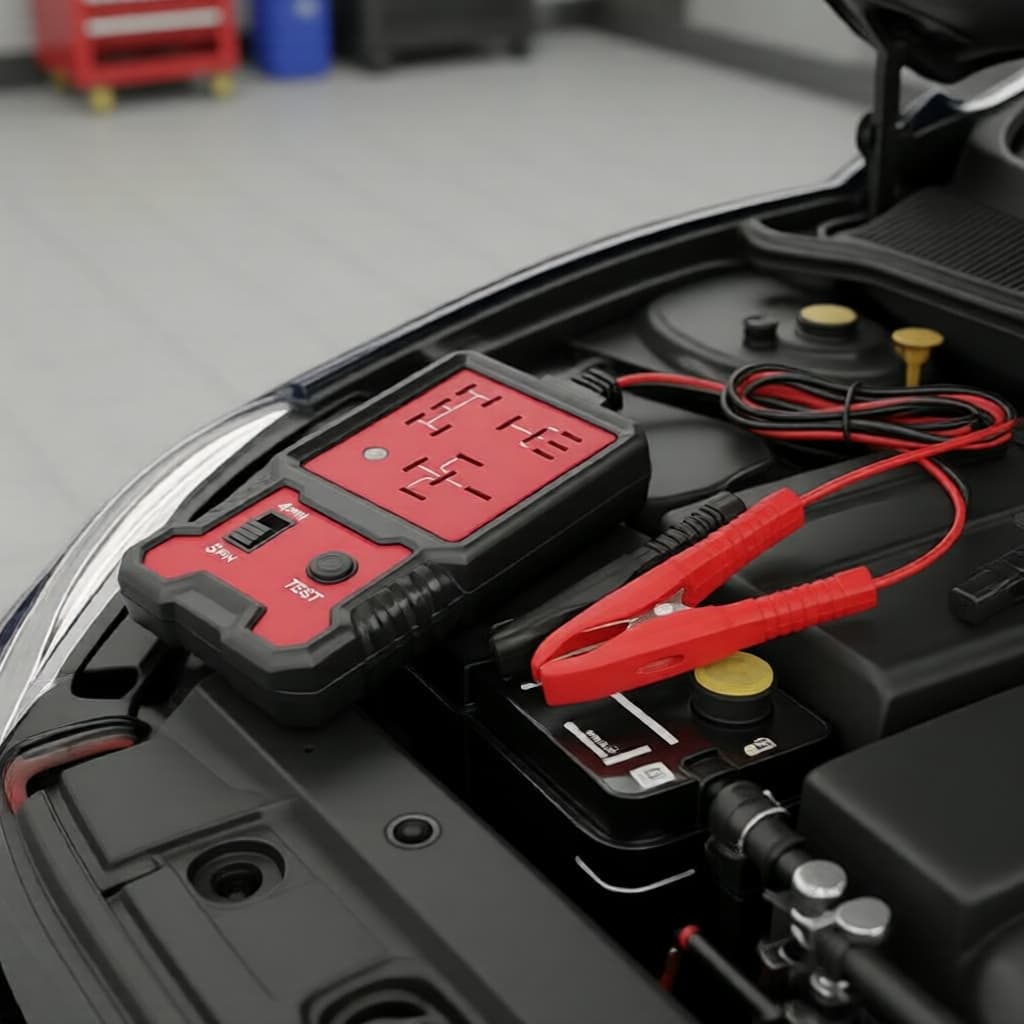Indicador LED para Teste de Bateria e Relé Automotivo - Ferramenta Eletrônica Universal Pro