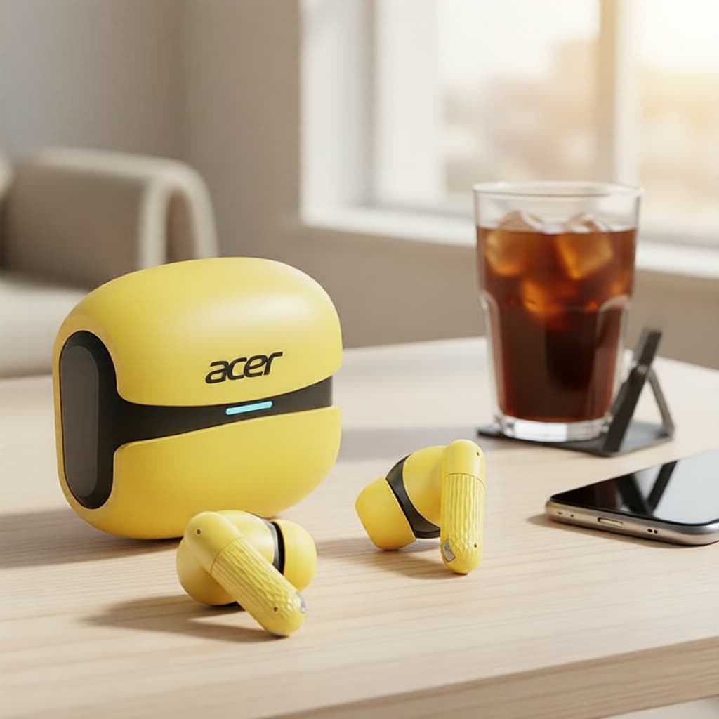 Acer OHR548 Fones de Ouvido Esportivos: TWS Intra-Auriculares com Som HiFi, Chamadas Bluetooth ENC HD, Cancelamento de