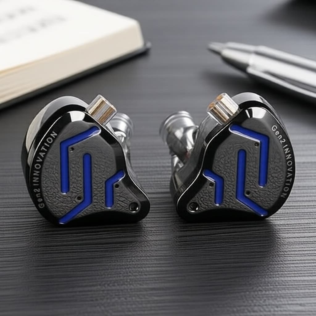 KZ ZSN PRO 2 Fone de Ouvido Intra-Auricular Híbrido 1BA 1DD HiFi com Fio e Cabo Destacável com Terminais Banhados a