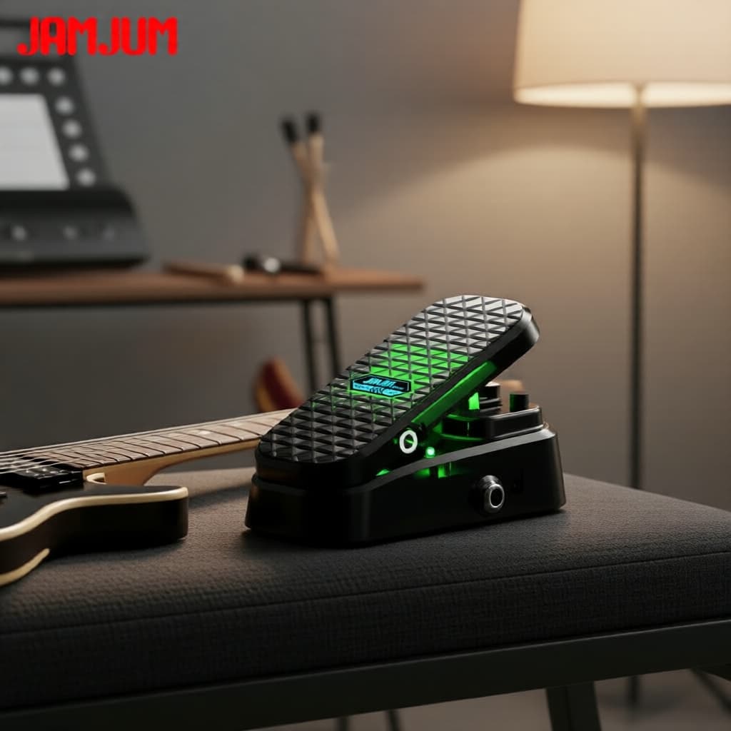 Pedal Wah/Volume JAMJUM com Deslize Silencioso, Passivo e Sem Necessidade de Alimentação para Amplificadores de Guitarra